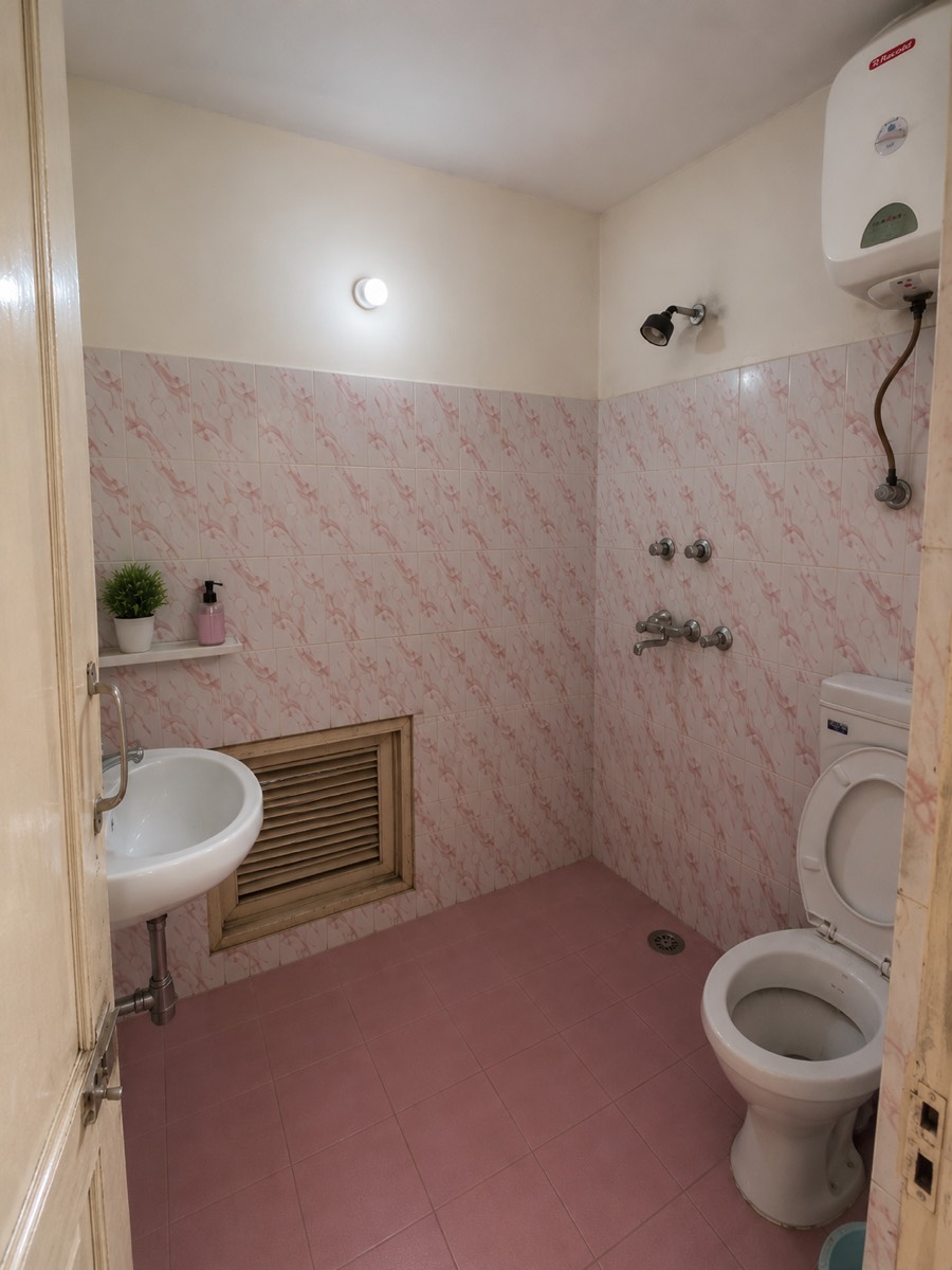 Attached Washroom — Sangam PG / paying guest accommodation for girls in Civil Lines, Delhi
